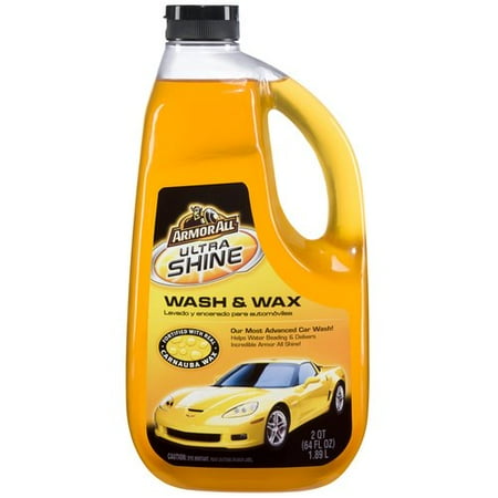 Armor All Ultra Shine Wash & Wax, 64 fluid ounces, (Best Car Wax For Metallic Paint)