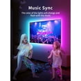 thumbnail image 4 of TV Lights Behind,21.32ft LED Lights for 55-85 Inch TV,RGB TV LED Lights Backlight,Music Sync Bluetooth APP and Remote Control TV LED Strip Lights USB Powered for Bedroom/Gaming, 4 of 6