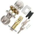 1 Set Door Lock Interior and Exterior Doorknob for Bedroom Entrance