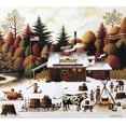 thumbnail image 2 of Charles Wysocki "Vermont Rock Maple Tree Tappers" New CUSTOM FRAMED Art Generic, 2 of 3