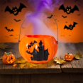 thumbnail image 2 of Halloween Pumpkin Lantern – Light-Up Handheld Jack-O'-Lantern with Sound Effects – Candy Bucket & Decoration for Kids, Parties, and Outdoor Displays, 2 of 5