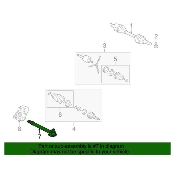 GM 25973835 Shaftfrt Whl Drv Inter