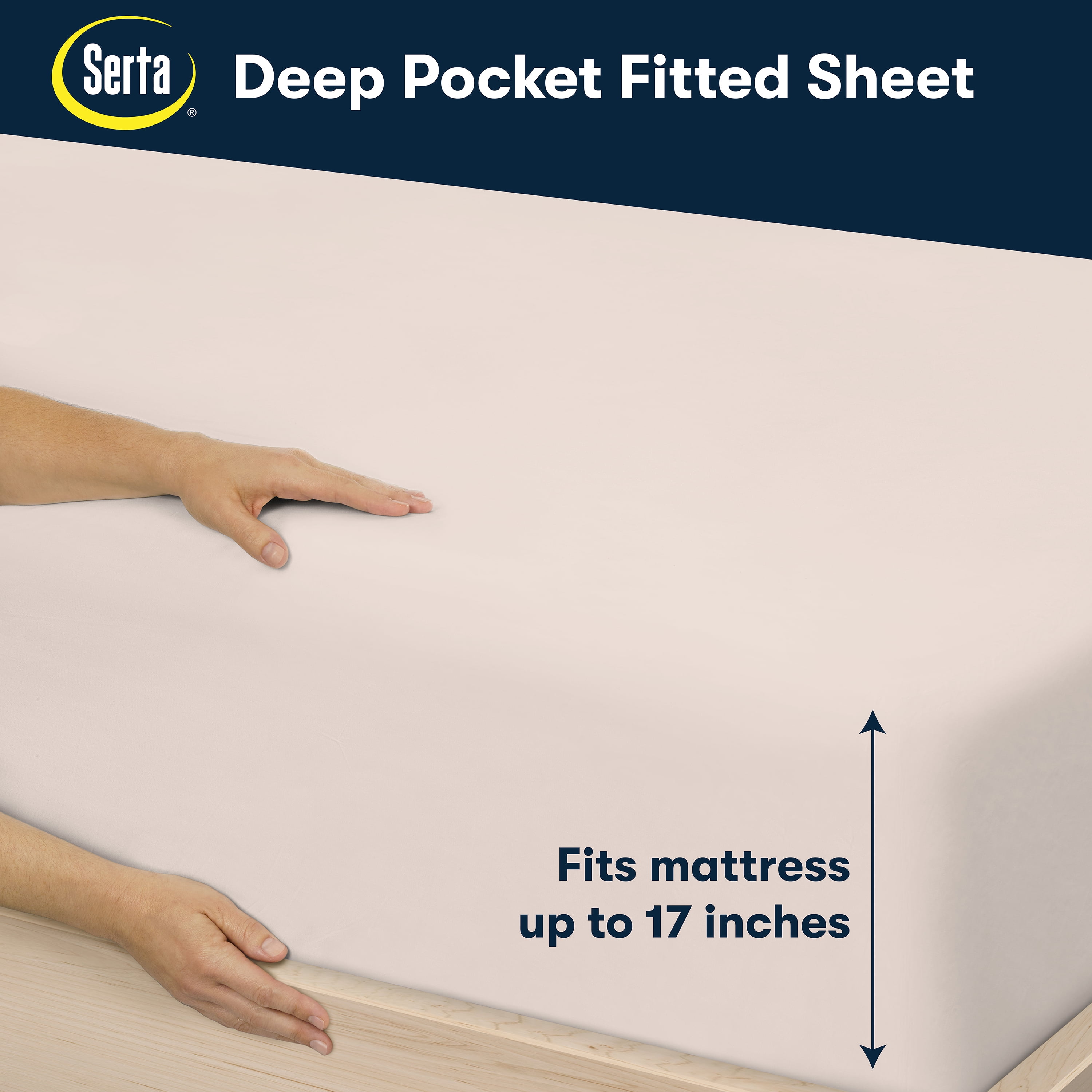 Serta So Natural 6-Piece 300 Thread Count Parchment Sheet Set, Full