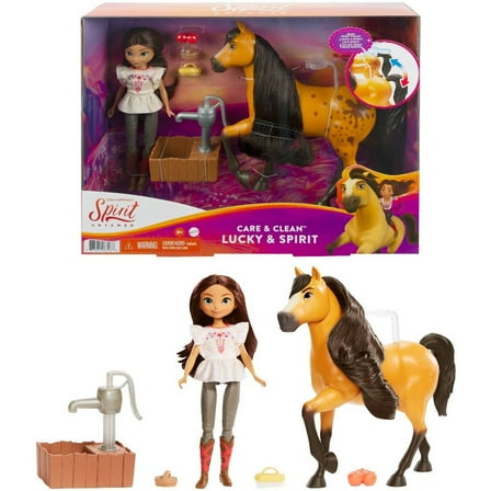 Spirit Untamed Care & Clean Lucky & Spirit Playset