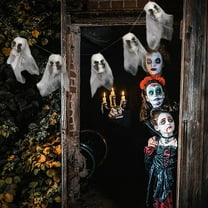 Halloween Decorations Halloween Outdoor Decorations Halloween Hanging Ghost Horror Hanging Skeleton White Gauze Thicky Hanging Halloween Props Yard