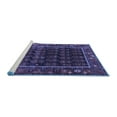 thumbnail image 2 of Ahgly Company Machine Washable Indoor Square Persian Blue Traditional Area Rugs, 8' Square, 2 of 4