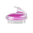 thumbnail image 1 of Yuarrent Cabeza de silicona Masajeador corporal Champú Cepillo de masaje para el cuero cabelludo Peine para lavar el cabello Cepillo de ducha corporal Juegos de accesorios de baño Violeta Yuarrent HA003602-02, 1 of 6