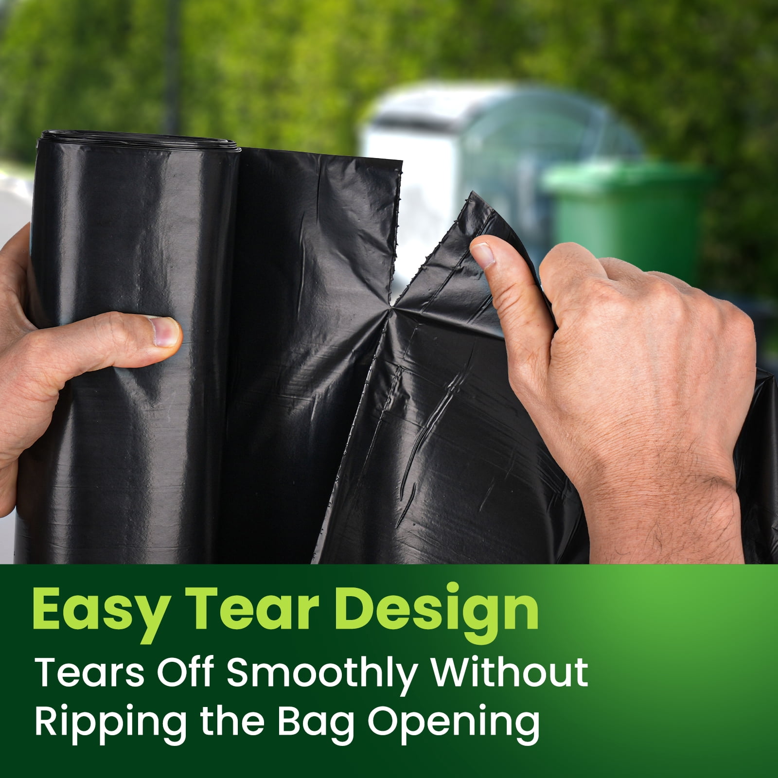 Valueguard 55-60 Gallon Trash Bags Commercial, Home, Lawn & Leaf Bags,150 Bags,50-60 Gallon,Large Black Garbage Bags