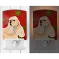 thumbnail image 2 of Carolines Treasures SS4729CNL Buff Cocker Spaniel Red & Green Snowflakes Christmas Ceramic Night Light, 2 of 2