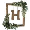 thumbnail image 2 of BKER Wooden Alphabet Wreath For Wall Home Living Room Bedroom Decorative Letter Sign With Hook And Rope For DIY Word Display, 2 of 5