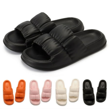 

Spencer Women s Clouds Slippers Anti-Slip Quick Drying Shower Slides Bathroom Sandals Soft Thick Sole Slides