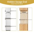 thumbnail image 5 of 10Pairs 1/8In Invisible Cable Railing Kit Swage Tensioner and Stud End T316 Stainless Steel for 2In, 5 of 5