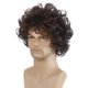 thumbnail image 4 of Pelucas para hombre, marrón oscuro, corto, rizado, en capas, Cosplay, disfraz de personaje de Halloween, peluca, 1 unidad brillar  Electrónica, 4 of 4
