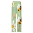 thumbnail image 4 of Bee Daisy Garden Print(1)-2 Pajama Pants Loose Pajamas Female Breathable Home Trousers Leisure Sleeping Pants Large Size, 4 of 6