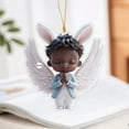 thumbnail image 3 of Meggemo Easter Angel With Wings Acrylic Small Ornaments Car Interior Hanging Charms For Vehicle Home Wall Door Festive Holiday Decor Accessories, 3 of 3