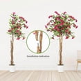thumbnail image 2 of Qinaqin 5FT Artificial Bougainvillea Tree con Madera Trunk y Rosa Flowers para Indoor Outdoor Use, 2 of 6