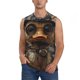 thumbnail image 1 of Fotbe Vintage Gentleman Duck Men's Camiseta sin Mangas Estampada para Hombres, Playera Casual para Gimnasio, Entrenamiento, Playa-XX-Large, 1 of 7