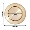"Efavormart 6-Pack 13"" Gold Beaded Acrylic Rim Charger Plates for Event Decoration" - Walmart.com
