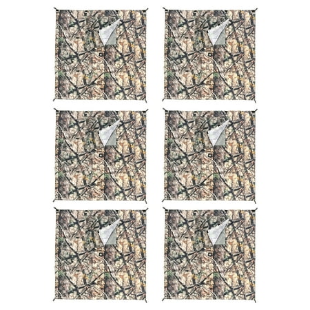 Clam Bells - Clam Quick-Set Screen Hub Camo Fabric Wind & Sun Panels, Accessory Only (6 Pack)