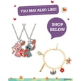 thumbnail image 3 of Pendientes tipo argolla Disney Lilo & Stitch esmaltados con flor de hibisco, 3 of 6