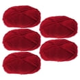 thumbnail image 1 of MOKKHNB 5Pcs Yarn for Crochet Red DIY Craft Rope for Families, 1 of 7