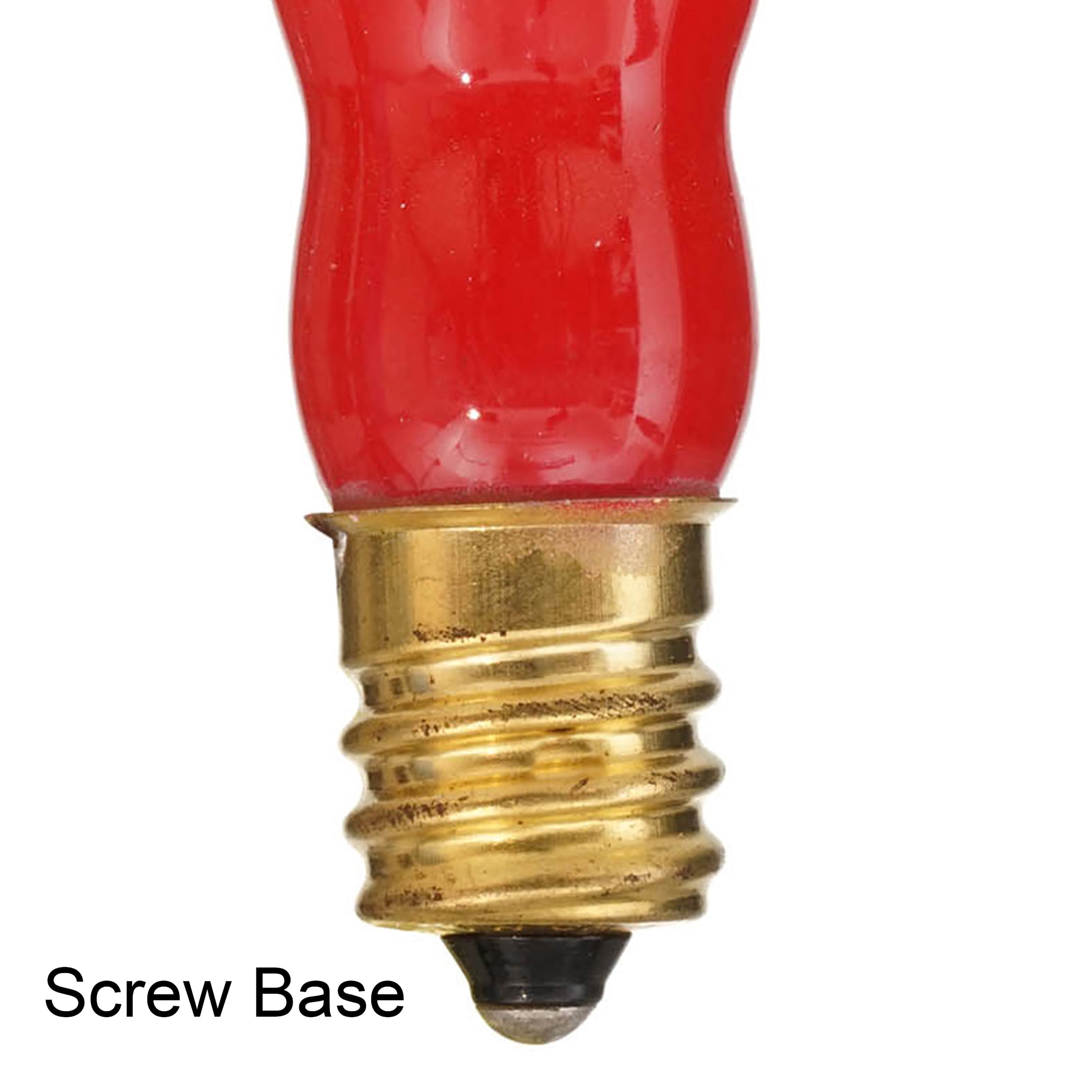Indoor/Outdoor 3-Count Incandescent Flame Replacement Christmas Bulbs, Orange, by Holiday Time