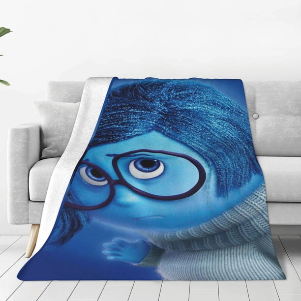 Manta de viaje de felpa suave con texto en inglés "Tristeza", para dormitorio, sala de estar, sofá, oficina, regalo para todas las estaciones para mujeres, hombres, niñas y niños