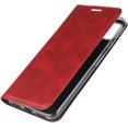 thumbnail image 4 of Google Pixel 4 XL Case with Wrist Strap, Classic PU Leather Wallet Case Slim Flip Folio with Card Holder,Kickstand Feature Magnet Closure Case Cover for Google Pixel 4 XL 6.3",Red, 4 of 13