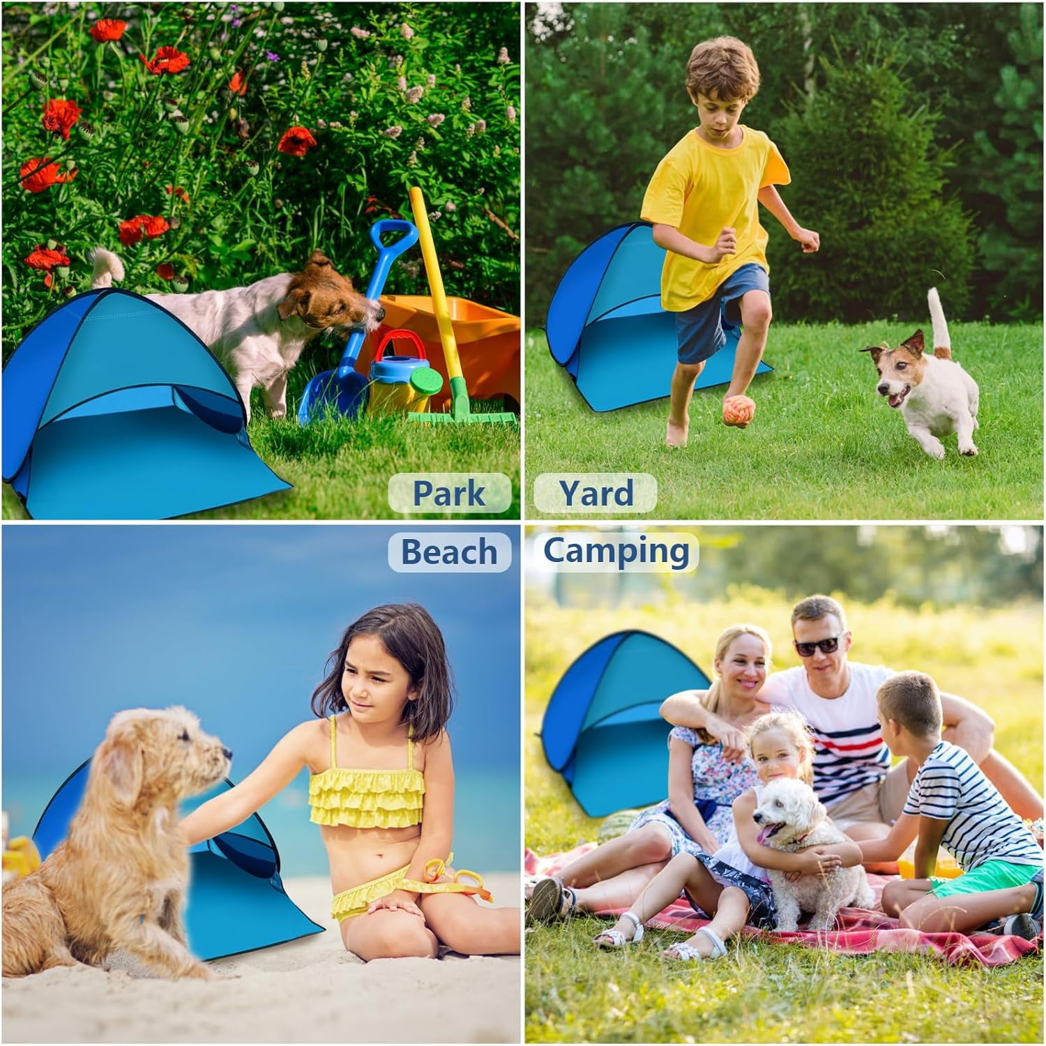 Small Beach Outdoor Sun - Shade Tent For Sunbathing, Lightweight And Durable, Spacious Enough, Pink - Blue, Ideal For Beach Leisure