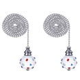 thumbnail image 1 of 2pcs Fan Light Chain Stainless Steel Pull Chain Extension Decorative Hanging Crystal Ball Line, 1 of 7