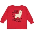 thumbnail image 3 of Inktastic Mimi's You Say Alpaca My Bags Boys or Girls Long Sleeve Toddler T-Shirt, 3 of 5