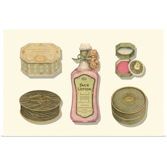 Great BIG Canvas | Rolled Poster Print entitled Vintage Boudoir III