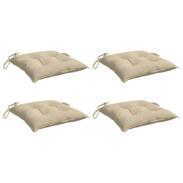 Juego de 4 cojines Pallet VidaXL, color beige, para uso exterior e interior