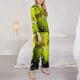 thumbnail image 3 of Balery Ball Conjunto de Pijama con Estampado para Mujer, Conjunto de Dos Piezas con Manga Larga, Ropa de Dormir Suave con Bolsillos, Pijamas Cómodos-Large, 3 of 7