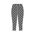 thumbnail image 5 of AGWOLF Womens Capri for Summer Clearance, Tummy Control Capri Leggings High Waisted Knee Length Yoga Pants Trendy Swiss Dot Print Leggings Coffee XL, 5 of 7