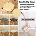 thumbnail image 4 of HSHDLDF Kitchen Chair Cushions Set of 2 with Ties, Dining Chair Cushions U Shaped, Non Slip Chair Pads for Dining Chairs, Durable Breathable Dining Room Chair Cushions Grey, 4 of 7
