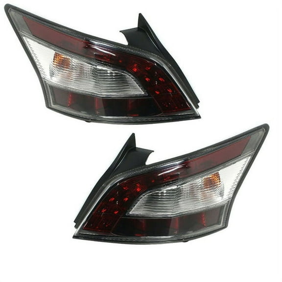 For 12-14 Maxima 3.5L Taillight Taillamp Rear Brake Light Lamp w/Bulb Set Pair