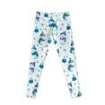 thumbnail image 7 of COEQINE Snowman Xmas Tree Blue Girls Leggings High Waist Stretch Christmas Snowflake Yoga Pants Soft Tummy Control Sport Legging, for 10-11 Years Kids Girls, 7 of 7