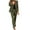 Army Green, variant on Giftesty Two Piece Outfits Women,Women's Long Sleeve Solid Suit Pants Casual Elegant Business Suit Sets