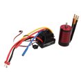 thumbnail image 3 of Motor sin escobillas RC 3660 y controlador de velocidad eléctrico ESC sin escobillas 80A, conector macho T, conjunto ESC para coche 1/8 RC 2600KV, 3 of 10