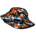 thumbnail image 2 of ZICANCN Abstract Orange Plaid Camo Bucket Hat , Unisex Print Double-Side-Wear Bucket Hat for Golf Fishing Beach Outdoor, 2 of 5