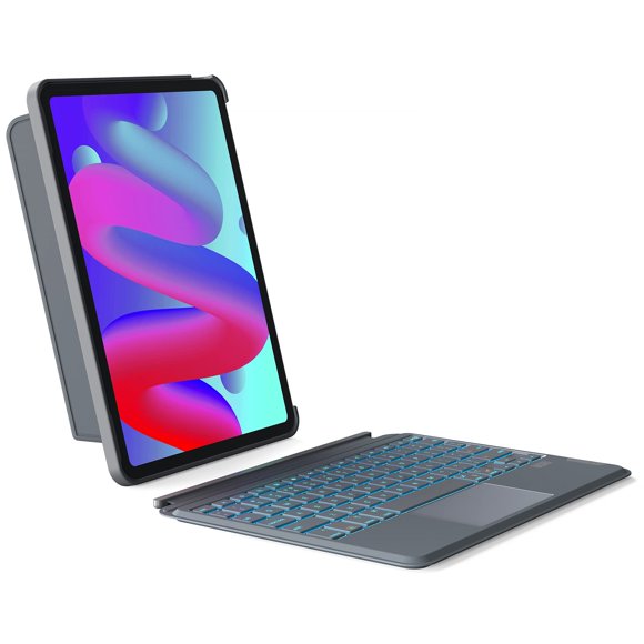 Funda para iPad Pro 11 con teclado Inateck, 7 colores, retroiluminación gris