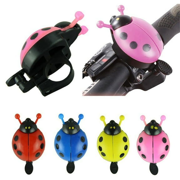 Cheers.US Bike Bell Bicycle Horn Dashboard Decoration Ladybug Toy Motorcycle Bike Bells Car Dashboard Decorations