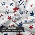 thumbnail image 5 of 4th of July Tablecloth Round 70 Inch,White Red Blue Patriotic Stars Table Cloth,Stain Resistance Polyester American Independence Day Farmhouse Table Covers for Kitchen Dining Parties Picnic, 5 of 6