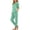 Mint Green, variant on Girls Jogger Set Sport 2 Piece Set Short Sleeve T Shirt and Sweatpants Soft Matching Casual Outfit Purple 9-10Years