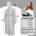 thumbnail image 2 of LALACE Waterproof Rain Ponchos for Adults, One Size, 2 of 5