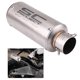 thumbnail image 5 of Silenciador de escape de motocicleta universal, Plata Acero Inoxidable Tubo de escape para moto Autocycle Amonsee No, 5 of 6