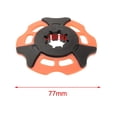 thumbnail image 4 of DYNWAVECA 2xTrekking Snowflake Basket Trekking Basket Portable Replacement Accessories Ski Pole Basket Snow Ski Basket for Backpacking , Orange, 2 Pcs, 4 of 10