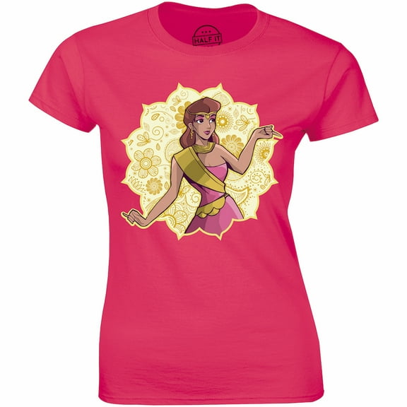 Beautiful Princess Dancing Egyptian Dance Short Sleeve Women's T-Shirt