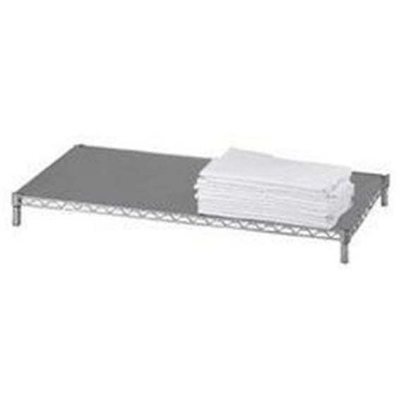 R&B Wire SH2460SOL 24 in. x 60 in. Replacement Linen Rack Solid Shelf - Chrome